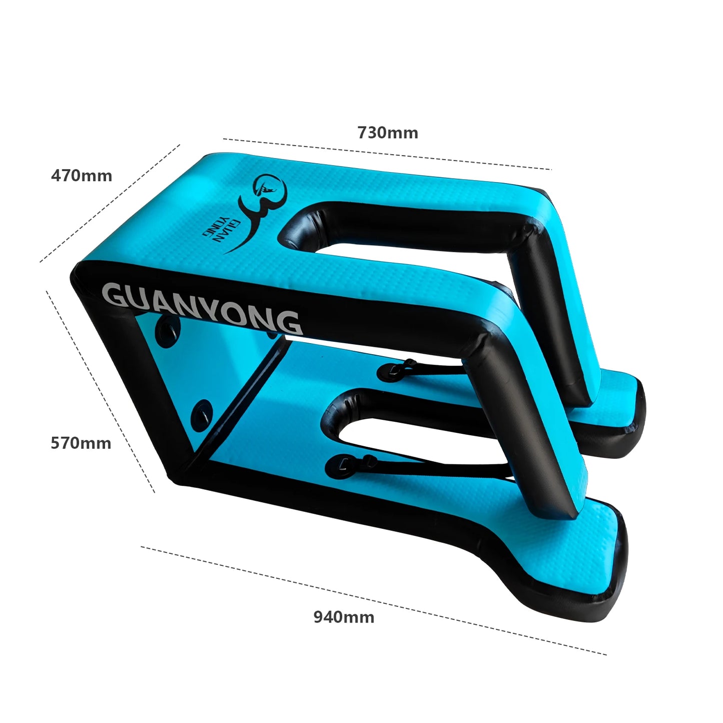 Inflatable dock start platform