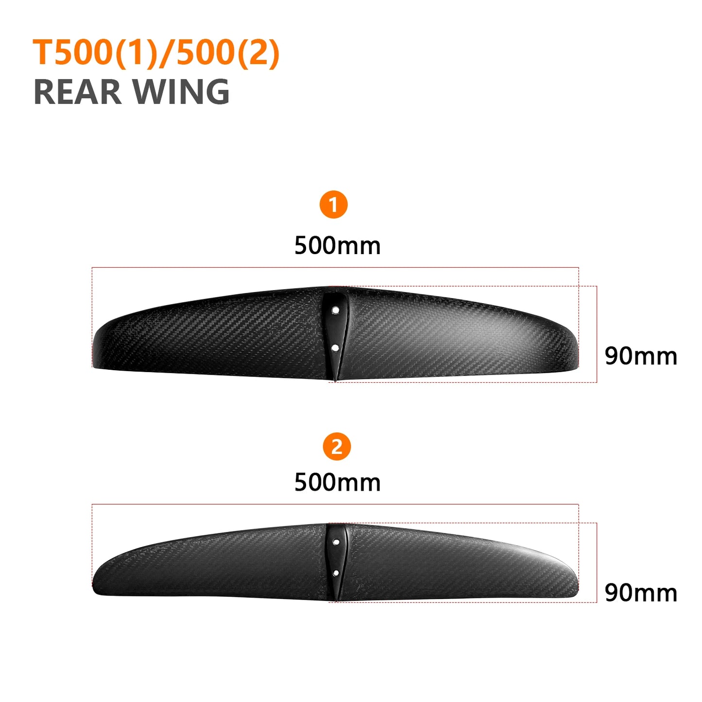 Axis compatible Carbon fibre stabiliser foil