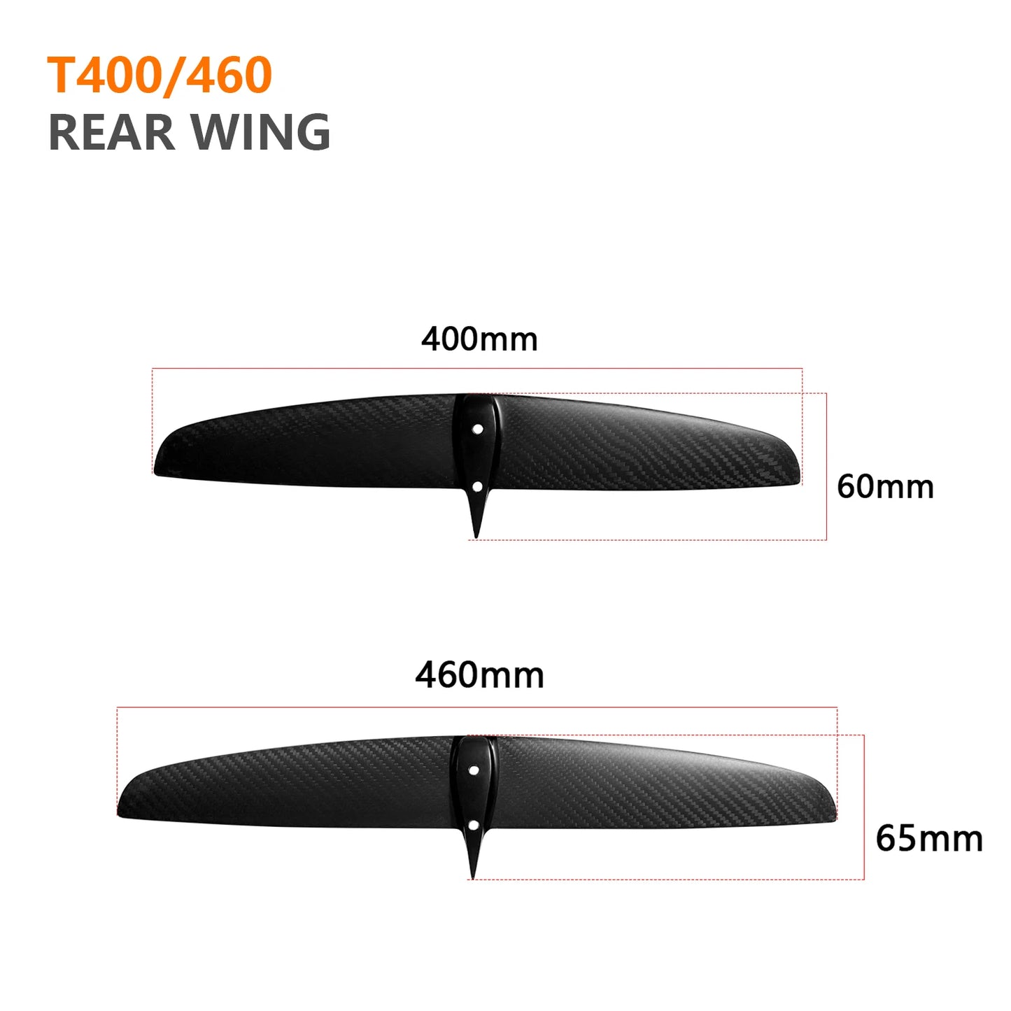 Axis compatible Carbon fibre stabiliser foil