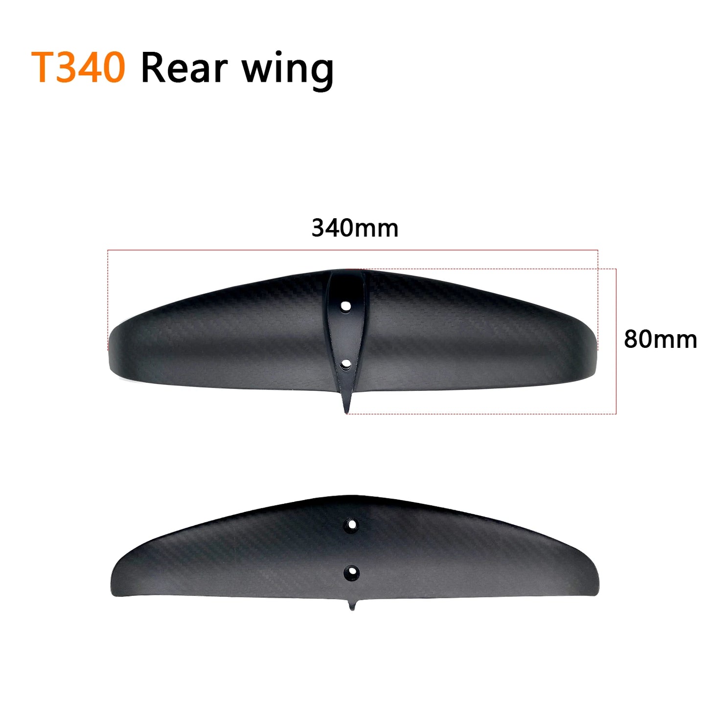 Axis compatible Carbon fibre stabiliser foil